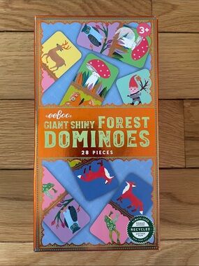 eeBoo Giant Shiny Forest Dominoes - Blue & Green